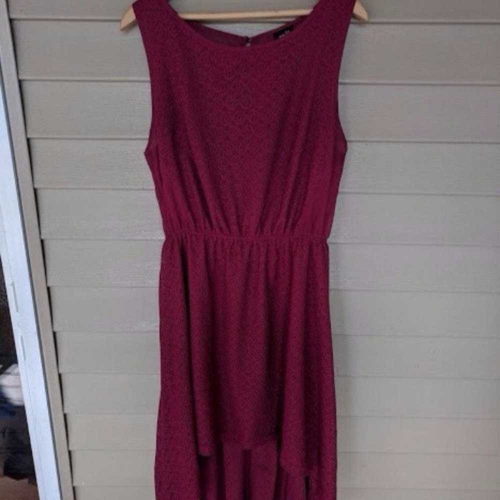 Rue 21 Women's Lace Marron Hi Low Dress